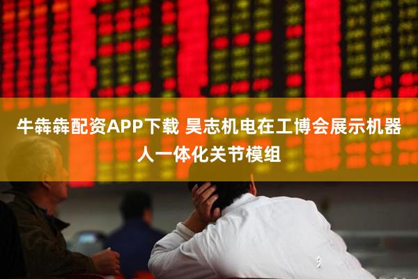 牛犇犇配资APP下载 昊志机电在工博会展示机器人一体化关节模组